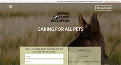 Desktop Screenshot of animalclinicofclayton.com